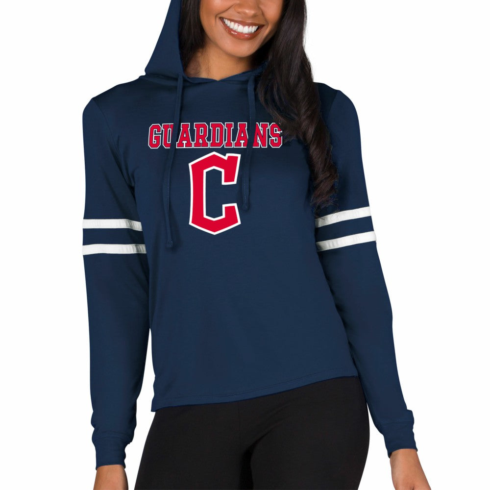 Cleveland Guardians Concepts Sport Women's Marathon Lightweight Lounge Pullover Hoodie - MLB Hoodies