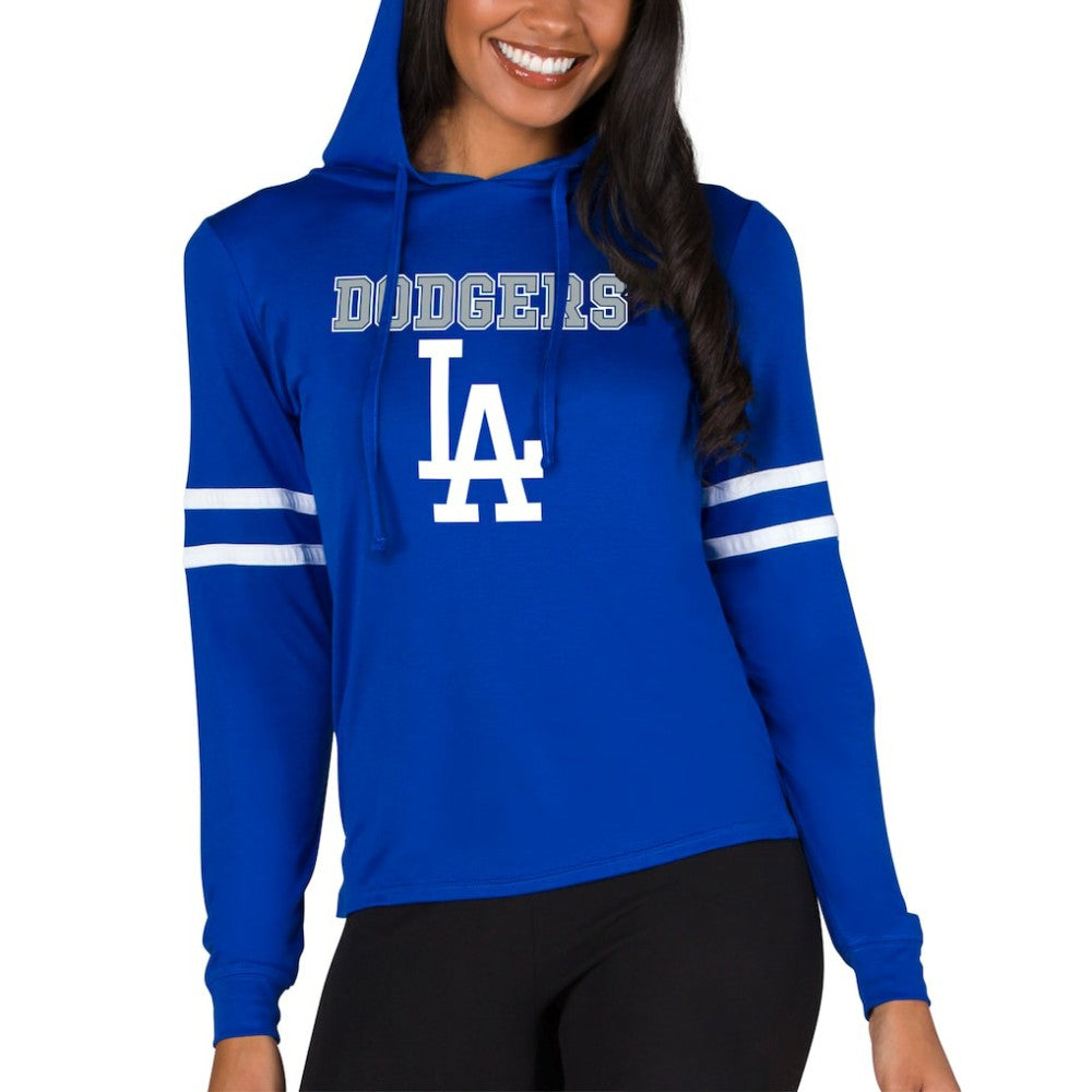 Los Angeles Dodgers Concepts Sport Women's Marathon Lightweight Lounge Pullover Hoodie - MLB Hoodies