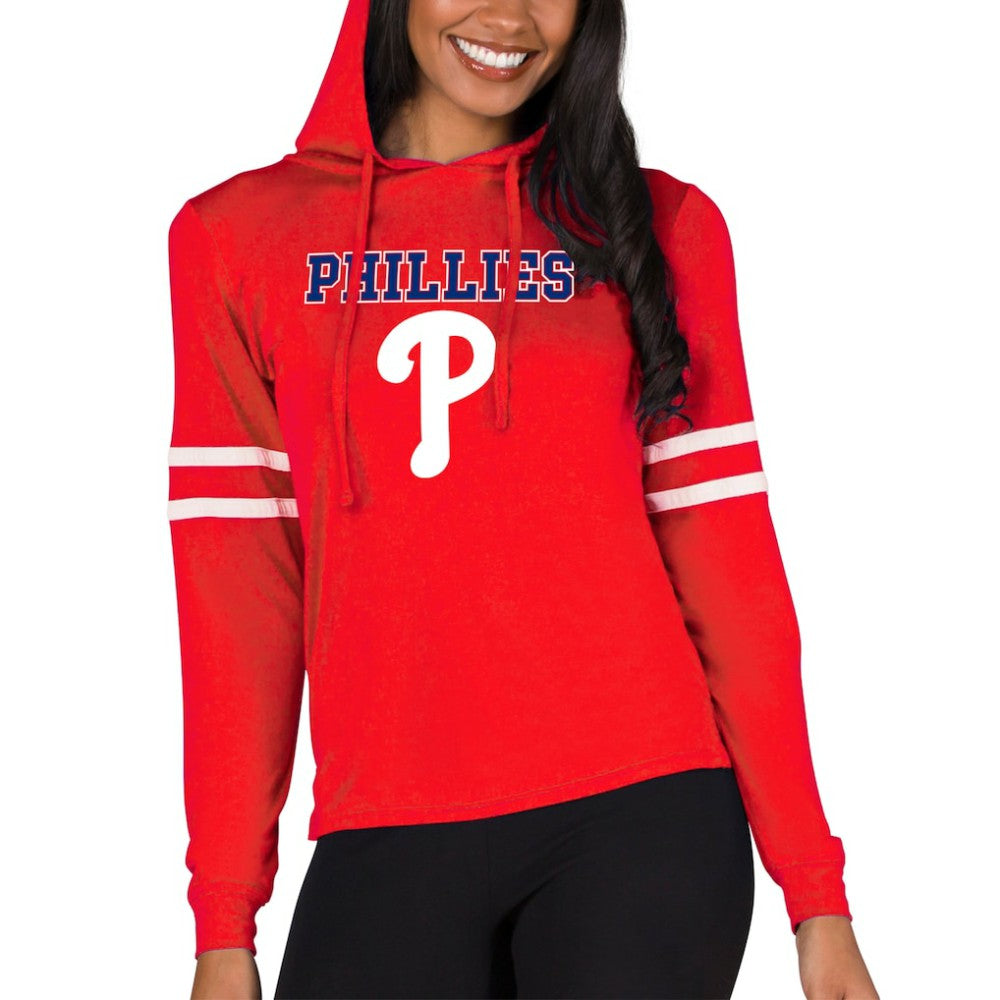 Philadelphia Phillies Concepts Sport Women's Marathon Lightweight Lounge Pullover Hoodie - MLB Hoodies
