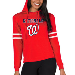 Washington Nationals Concepts Sport Women's Marathon Lightweight Lounge Pullover Hoodie - MLB Hoodies