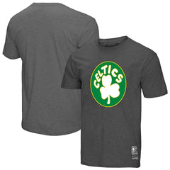 Heather Gray Boston Celtics Unisex Hardwood Classics MVP Throwback Logo T-Shirt | NBA