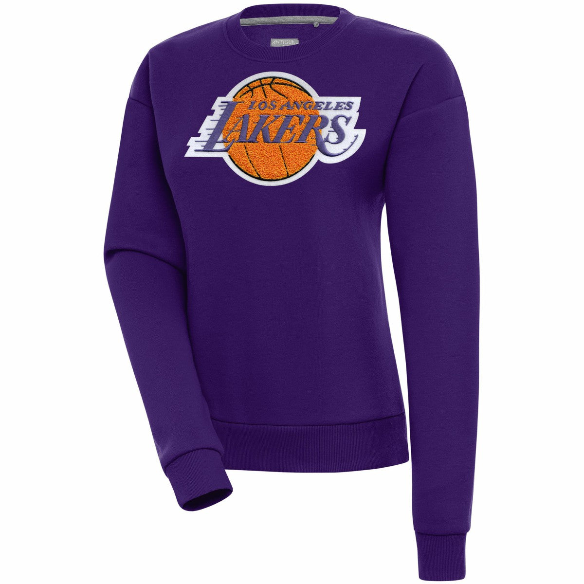 Purple Los Angeles Lakers Antigua Women's Victory Crewneck Pullover Sweatshirt | NBA