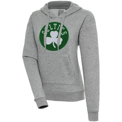 Heather Gray Boston Celtics Antigua Women's Victory Pullover Hoodie | NBA