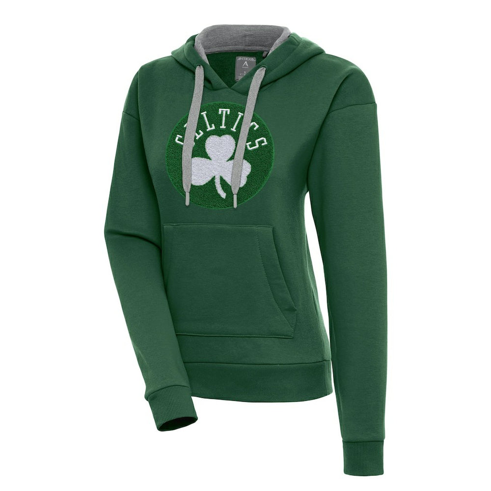 Hunter Green Boston Celtics Antigua Women's Victory Pullover Hoodie | NBA