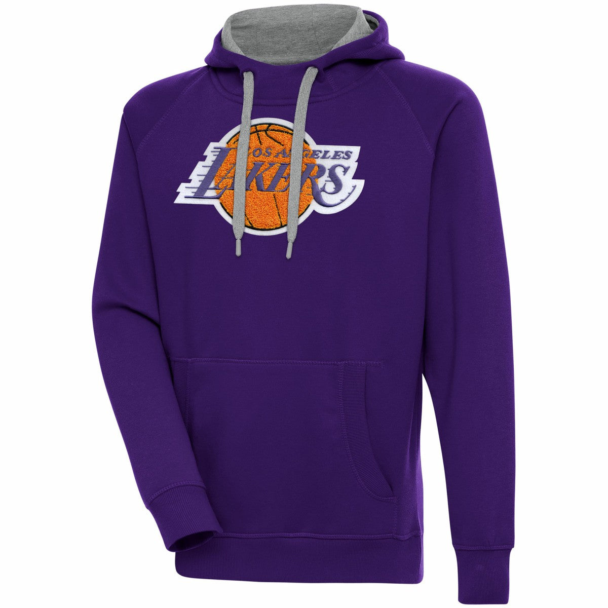 Purple Los Angeles Lakers Antigua Victory Pullover Hoodie | NBA