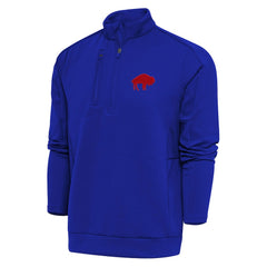 Buffalo Bills Adult Throwback Logo Generation Quarter-Zip Pullover Top | NFL Hot