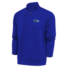 Seattle Seahawks Adult Throwback Logo Generation Quarter-Zip Pullover Top | NFL Discount