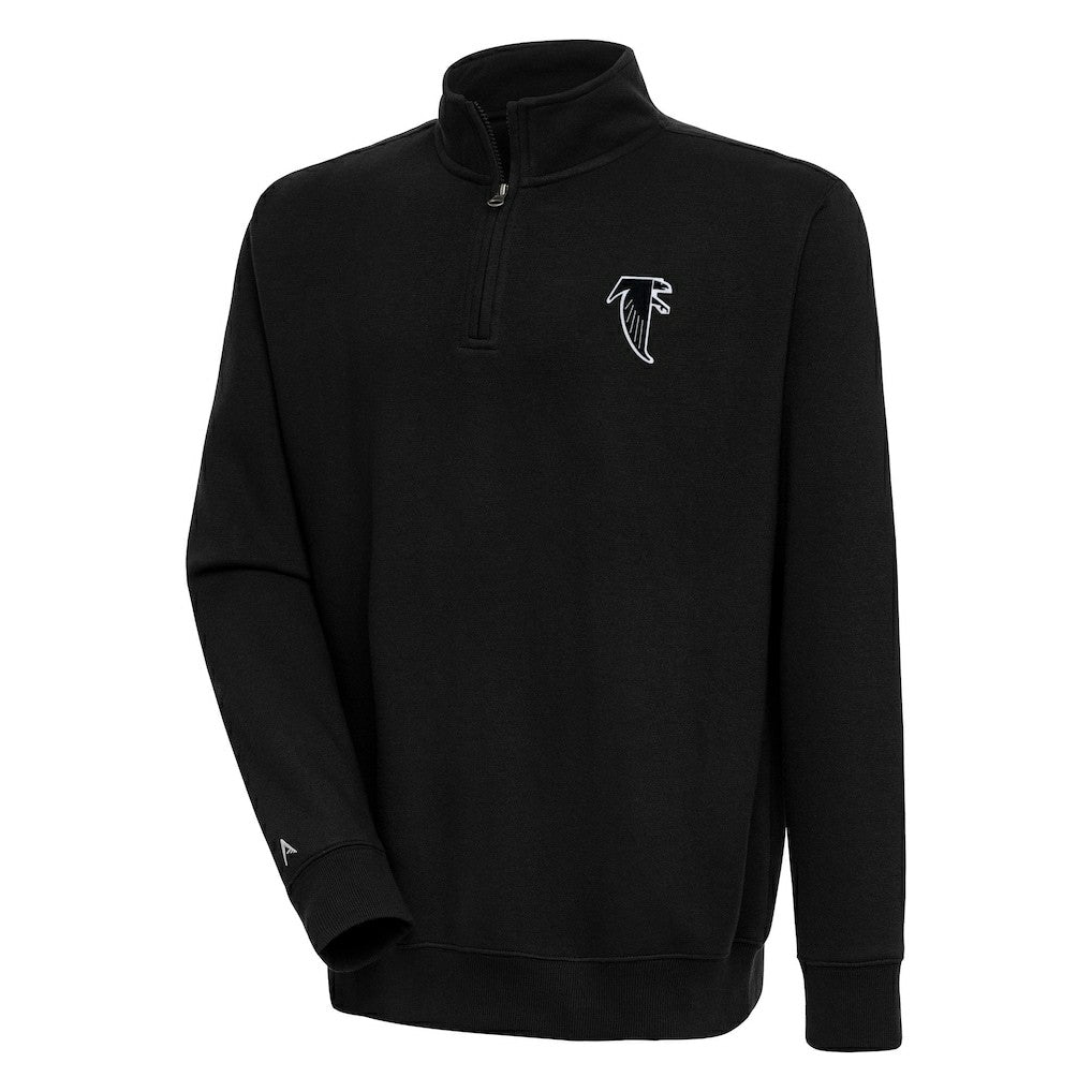 Atlanta Falcons Adult Throwback Logo Victory Quarter-Zip Pullover Top | NFL Sale