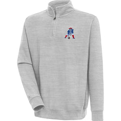 New England Patriots Adult Throwback Logo Victory Quarter-Zip Pullover Top | NFL Online