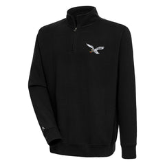 Philadelphia Eagles Adult Throwback Logo Victory Quarter-Zip Pullover Top | NFL US