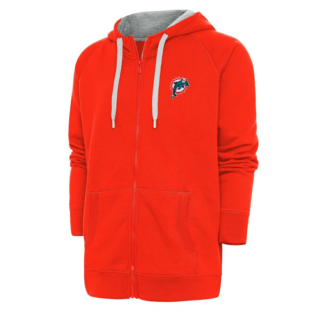 Miami Dolphins Adult Throwback Logo Victory Full-Zip Hoodie | NFL Online