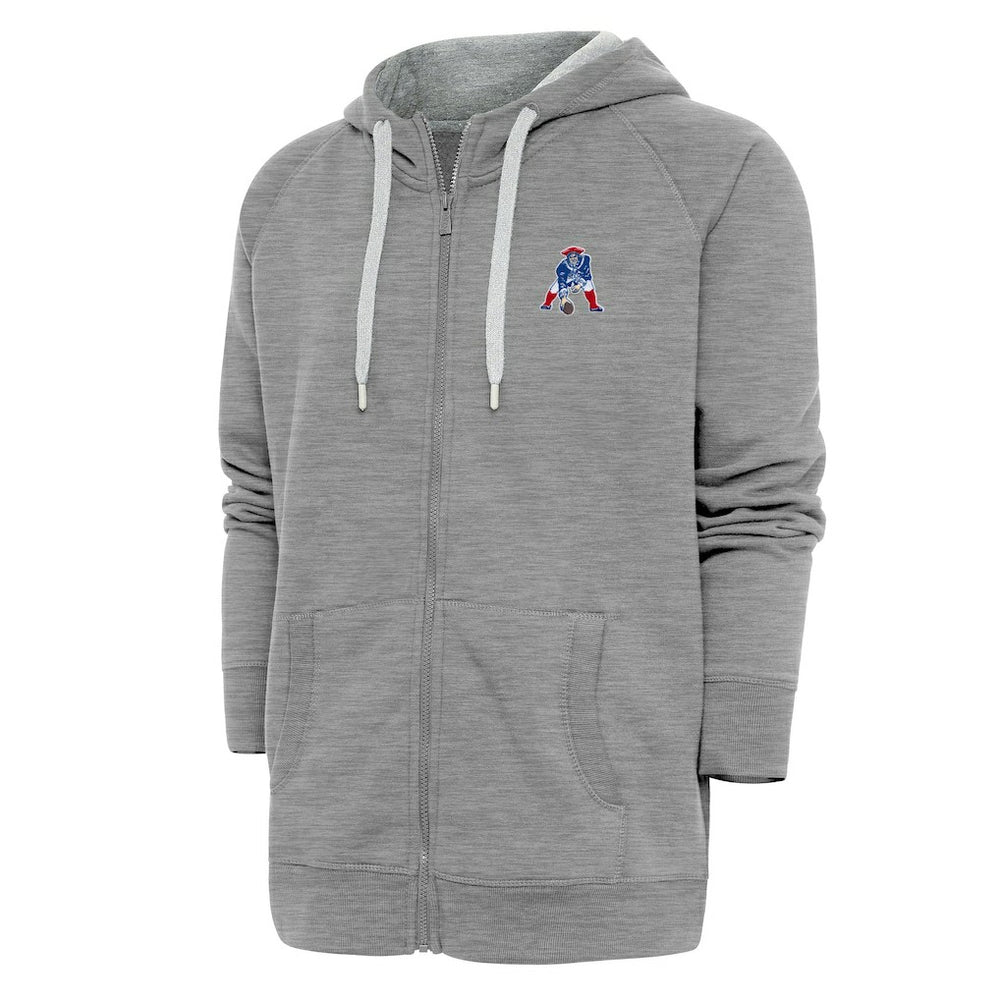 New England Patriots Adult Throwback Logo Victory Full-Zip Hoodie | NFL Online