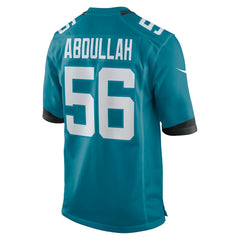 Jacksonville Jaguars Yasir Abdullah  Team Game Jersey | NFL Hot