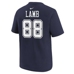 Dallas Cowboys CeeDee Lamb  Preschool Player Name & Number T-Shirt | NFL Discount
