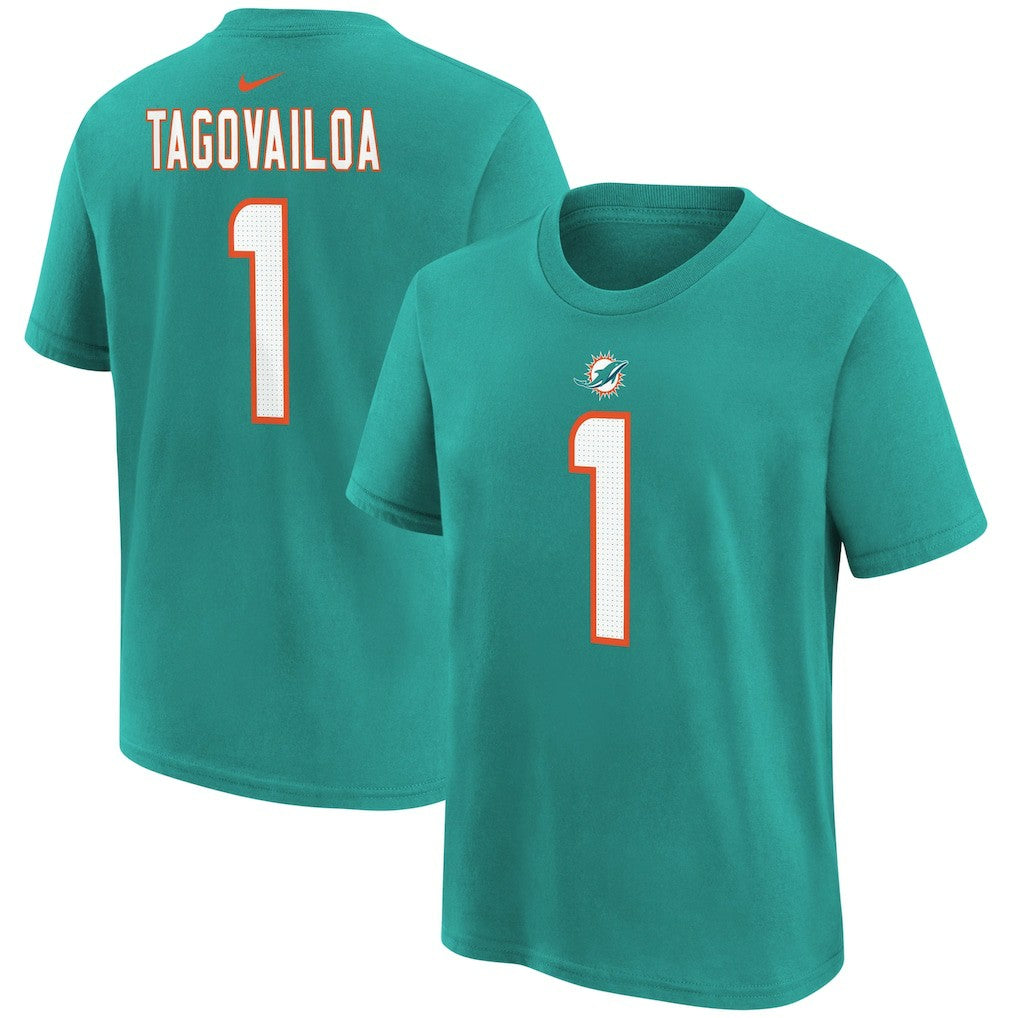 Miami Dolphins Tua Tagovailoa  Youth Player Name & Number T-Shirt | NFL New
