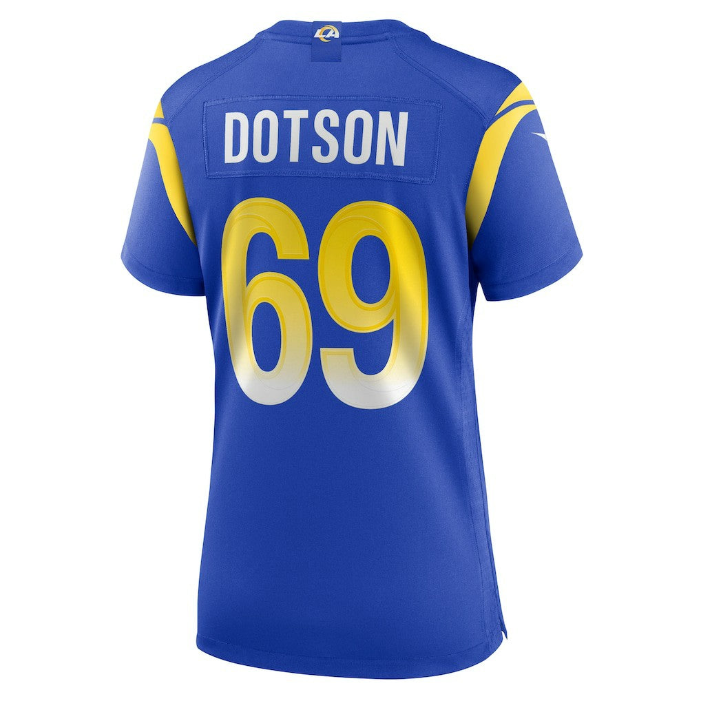 Los Angeles Rams Kevin Dotson  Women's Game Jersey | NFL Sale