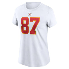 Kansas City Chiefs Travis Kelce  Women's Player Name & Number T-Shirt | NFL New
