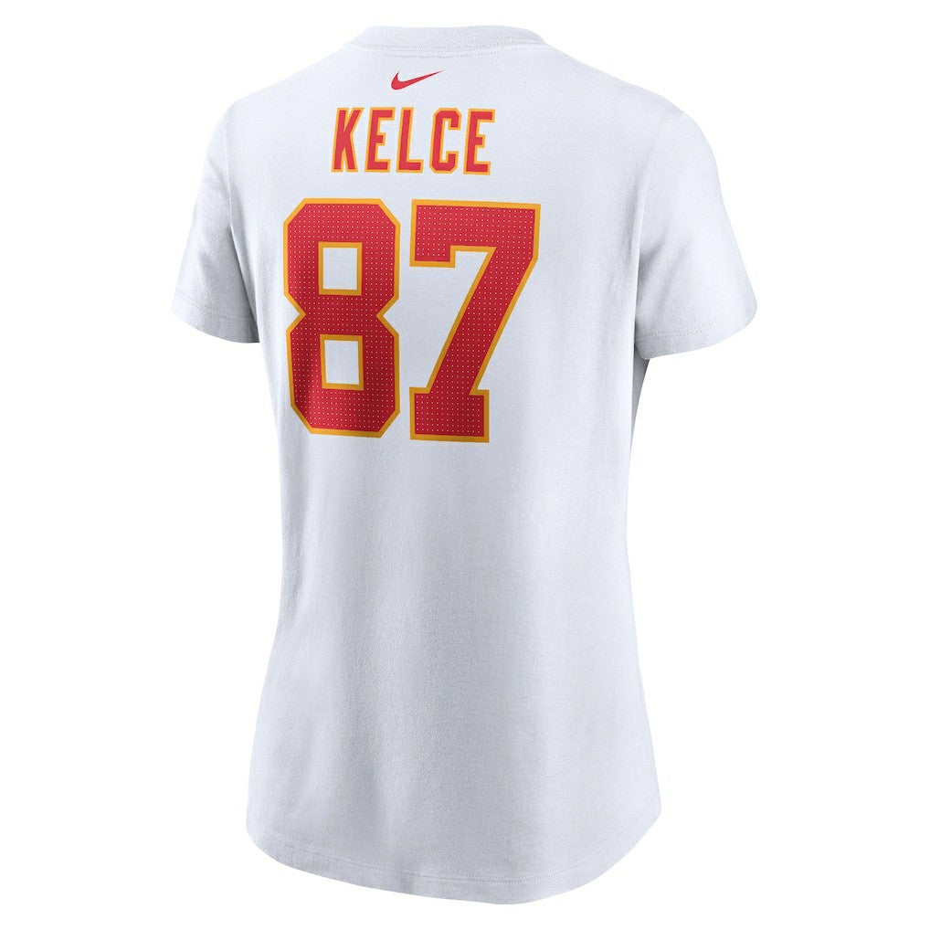 Kansas City Chiefs Travis Kelce  Women's Player Name & Number T-Shirt | NFL New