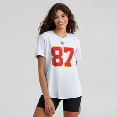 Kansas City Chiefs Travis Kelce  Women's Player Name & Number T-Shirt | NFL New