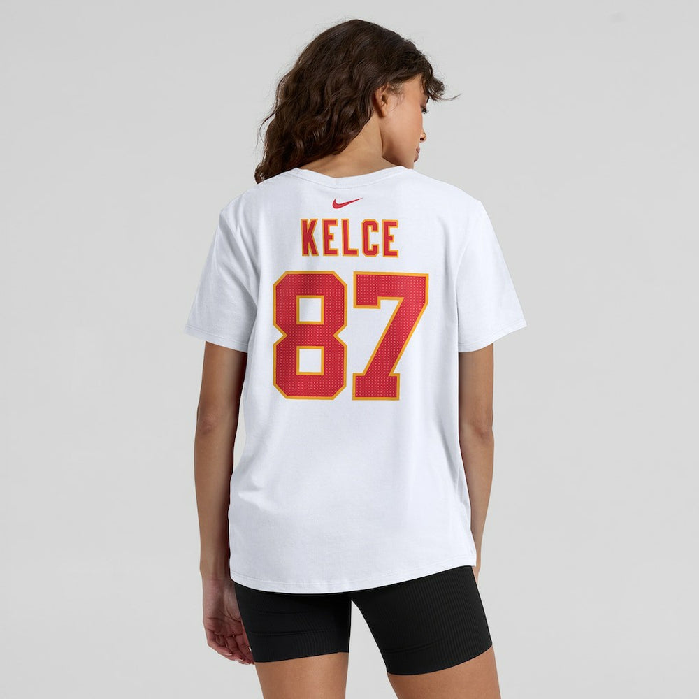 Kansas City Chiefs Travis Kelce  Women's Player Name & Number T-Shirt | NFL New