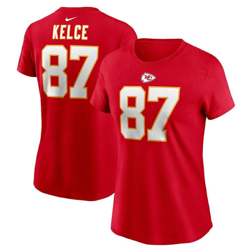 Kansas City Chiefs Travis Kelce  Women's Player Name & Number T-Shirt | NFL Near me