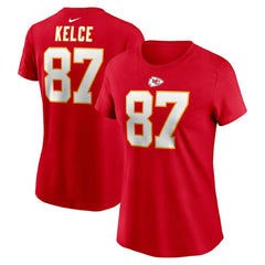 Kansas City Chiefs Travis Kelce  Women's Player Name & Number T-Shirt | NFL Near me