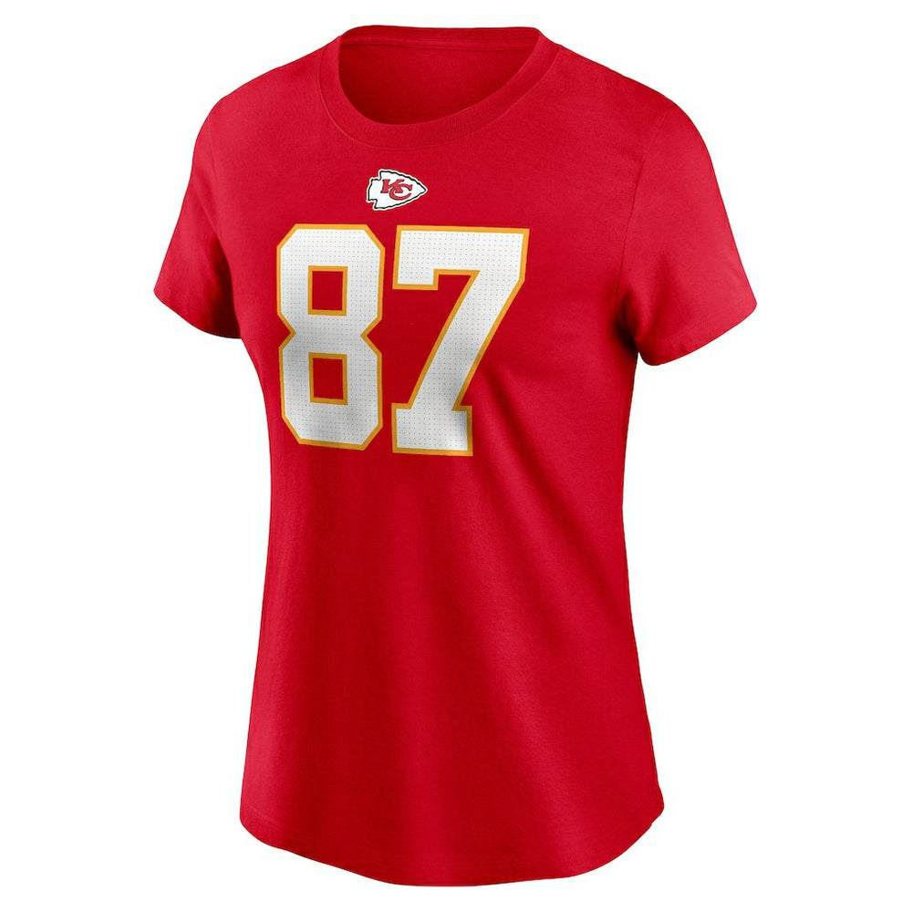 Kansas City Chiefs Travis Kelce  Women's Player Name & Number T-Shirt | NFL Near me
