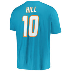 Miami Dolphins Tyreek Hill  Big & Tall Player Name & Number T-Shirt | NFL Outlet