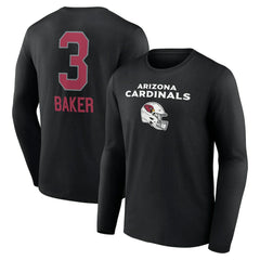 Arizona Cardinals Budda Baker  Team Wordmark Player Name & Number Long Sleeve T-Shirt | NFL Outlet