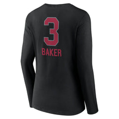 Arizona Cardinals Budda Baker  Women's Team Wordmark Player Name & Number Long Sleeve V-Neck T-Shirt | NFL Near me