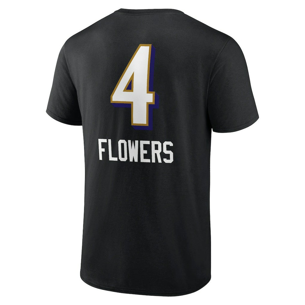 Baltimore Ravens Zay Flowers  Team Wordmark Player Name & Number T-Shirt | NFL New