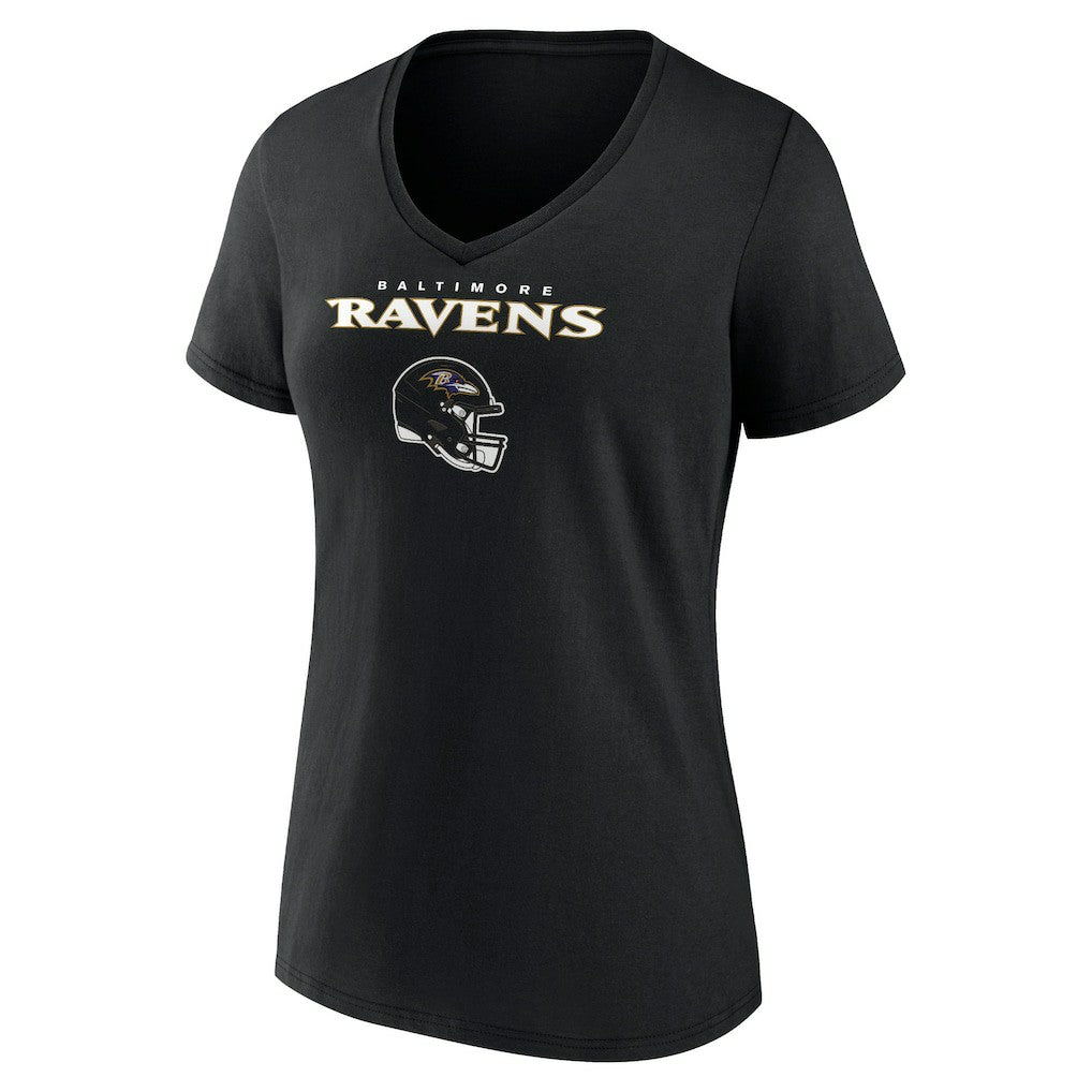Baltimore Ravens Zay Flowers  Women's Team Wordmark Player Name & Number V-Neck T-Shirt | NFL Hot