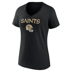 New Orleans Saints Chris Olave  Women's Team Wordmark Player Name & Number V-Neck T-Shirt | NFL Near me