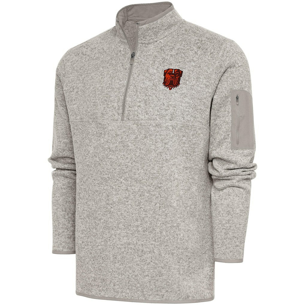 Cleveland Browns Antigua Fortune Quarter-Zip Pullover Jacket | NFL Outlet