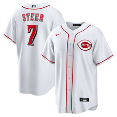 Spencer Steer Cincinnati Reds Nike Home Replica Jersey - MLB Jerseys