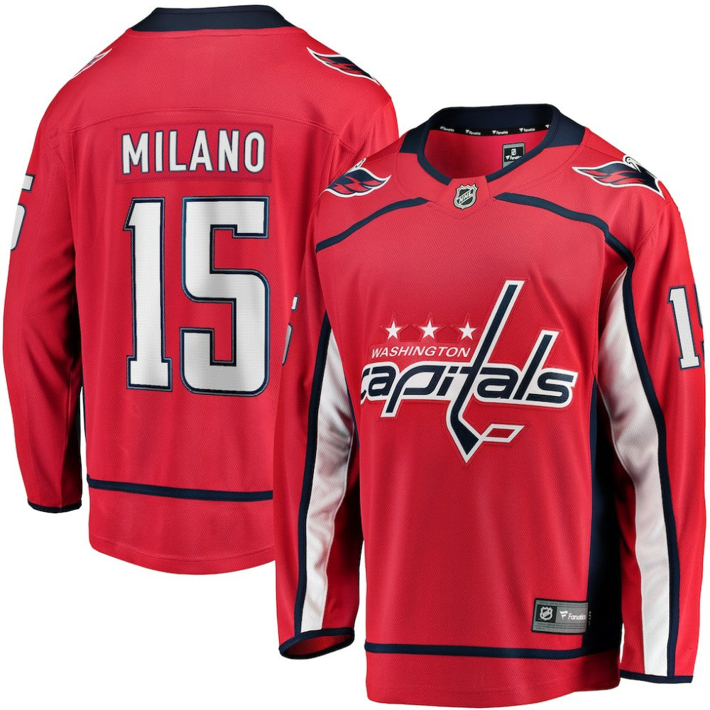 Sonny Milano Washington Capitals Fanatics Home Breakaway Jersey -  NHL Jerseys