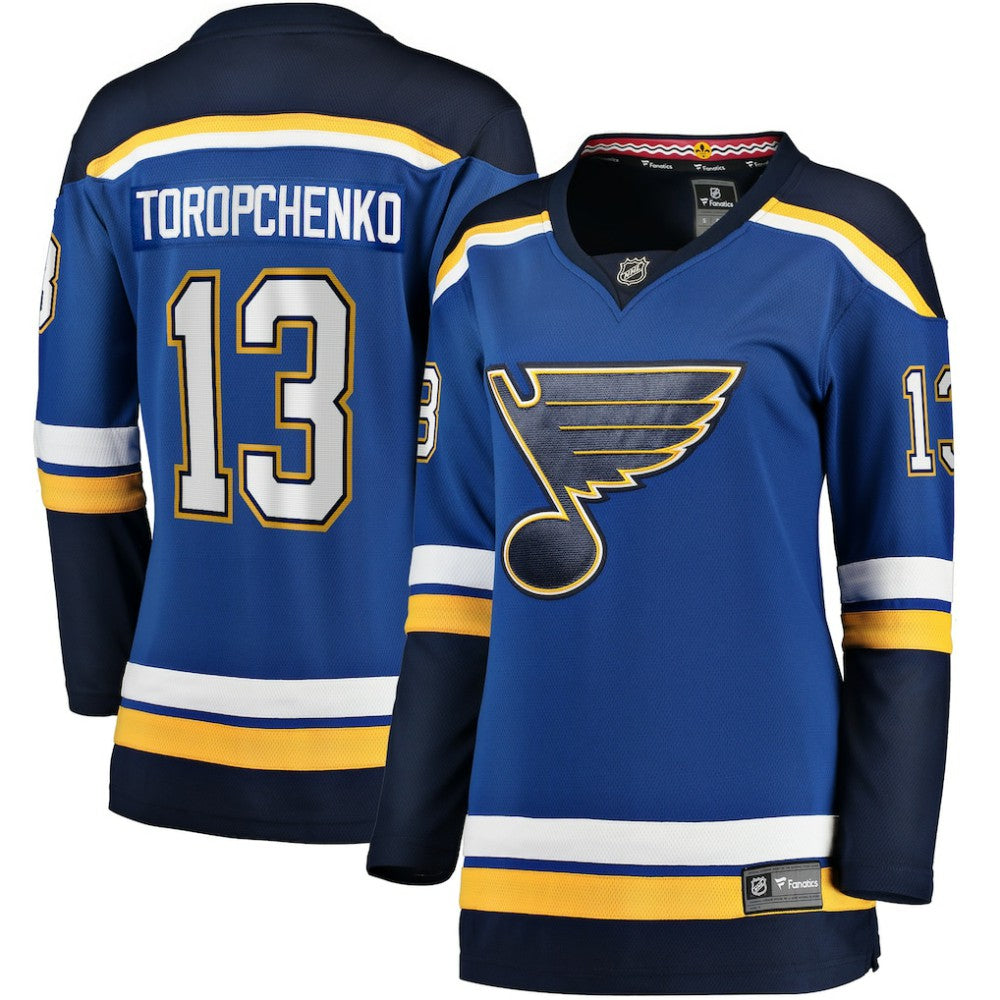 Alexey Toropchenko St. Louis Blues Fanatics Women's Home Breakaway Player Jersey -  NHL Jerseys