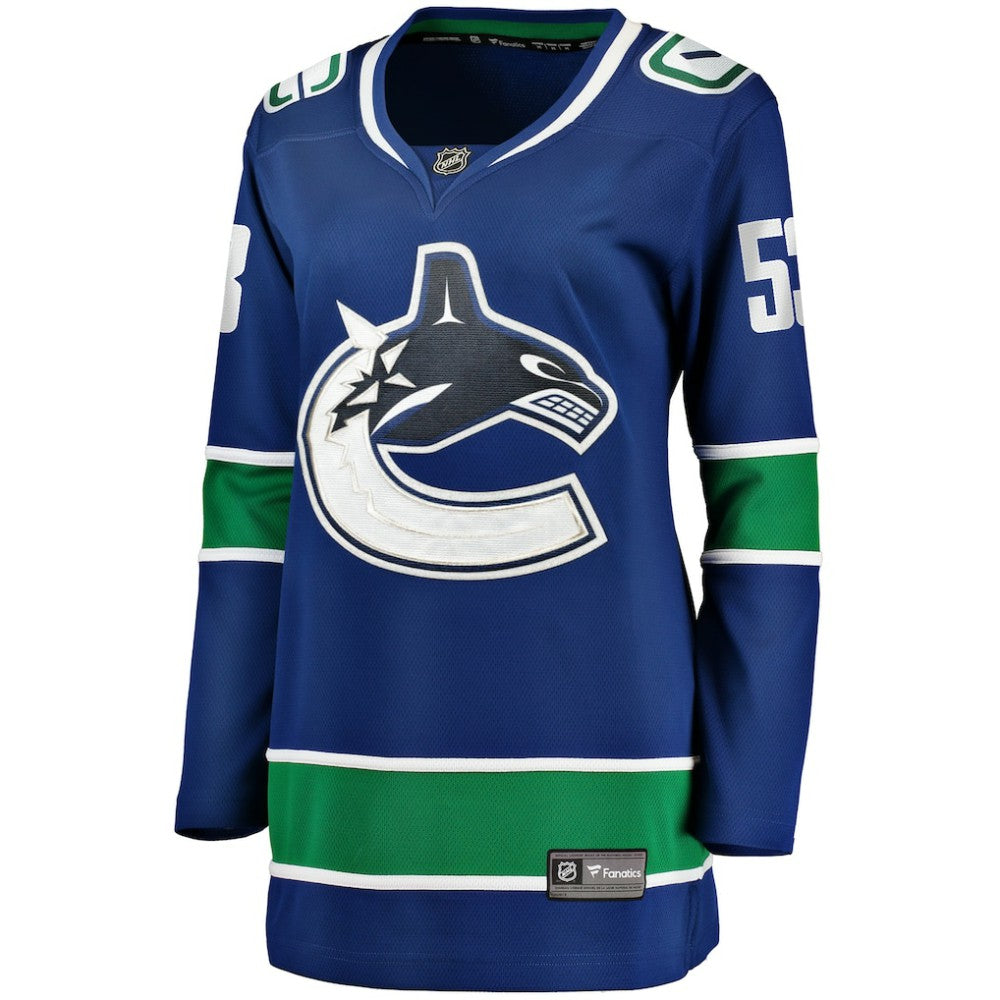 Teddy Blueger Vancouver Canucks Fanatics Women's Home Breakaway Player Jersey -  NHL Jerseys