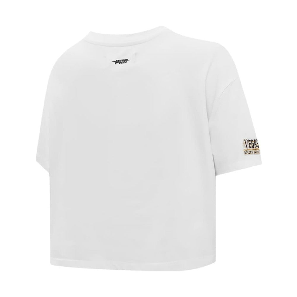 Vegas Golden Knights Pro Standard Women's Boxy Script Tail Cropped T-Shirt -  NHL T-shirts