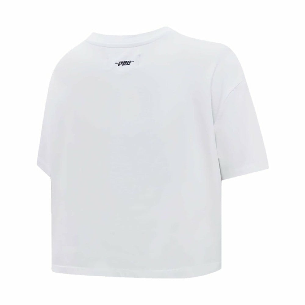 Pittsburgh Penguins Pro Standard Women's Boxy Script Tail Cropped T-Shirt -  NHL T-shirts
