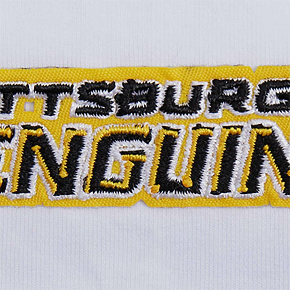 Pittsburgh Penguins Pro Standard Women's Boxy Script Tail Cropped T-Shirt -  NHL T-shirts