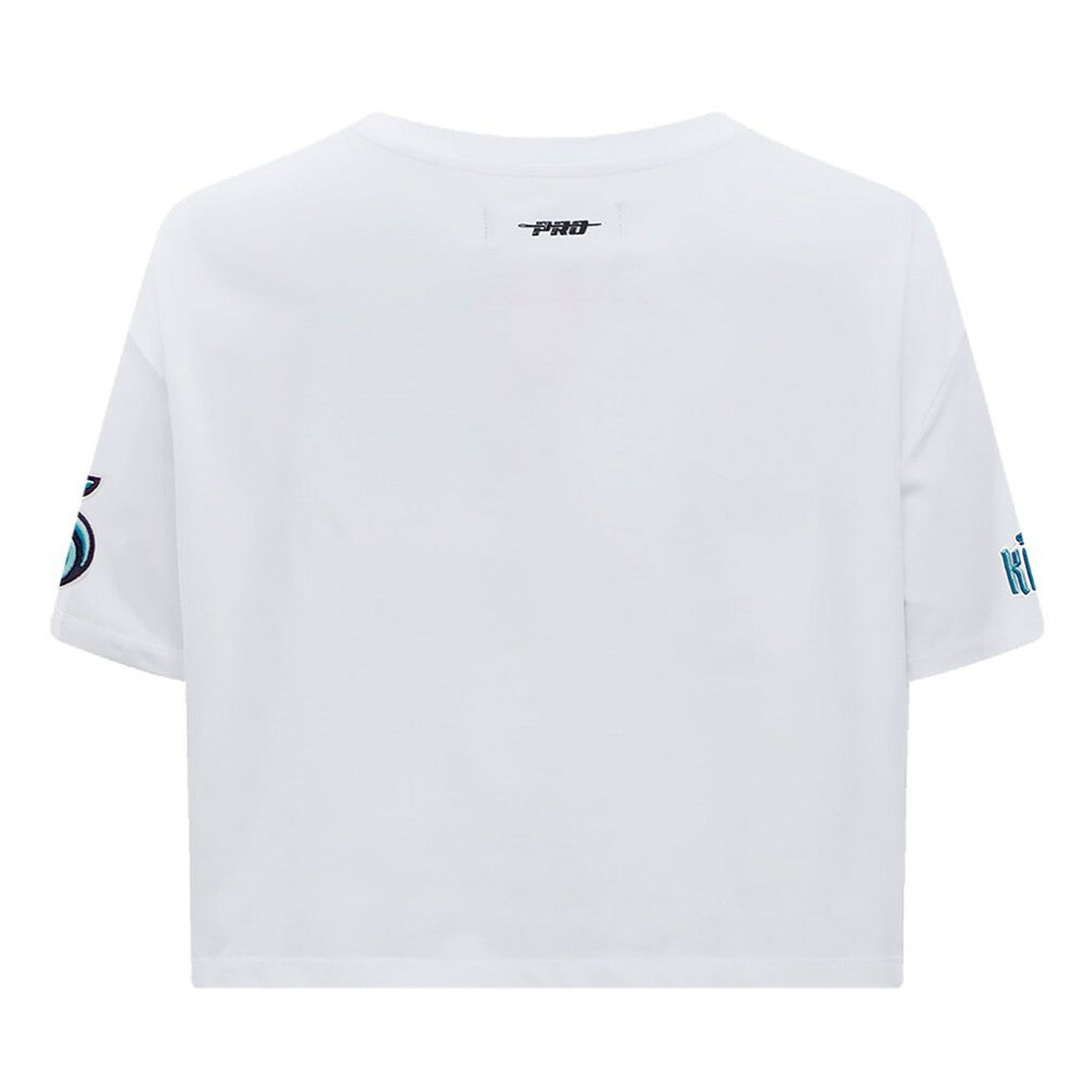 Seattle Kraken Pro Standard Women's Boxy Script Tail Cropped T-Shirt -  NHL T-shirts