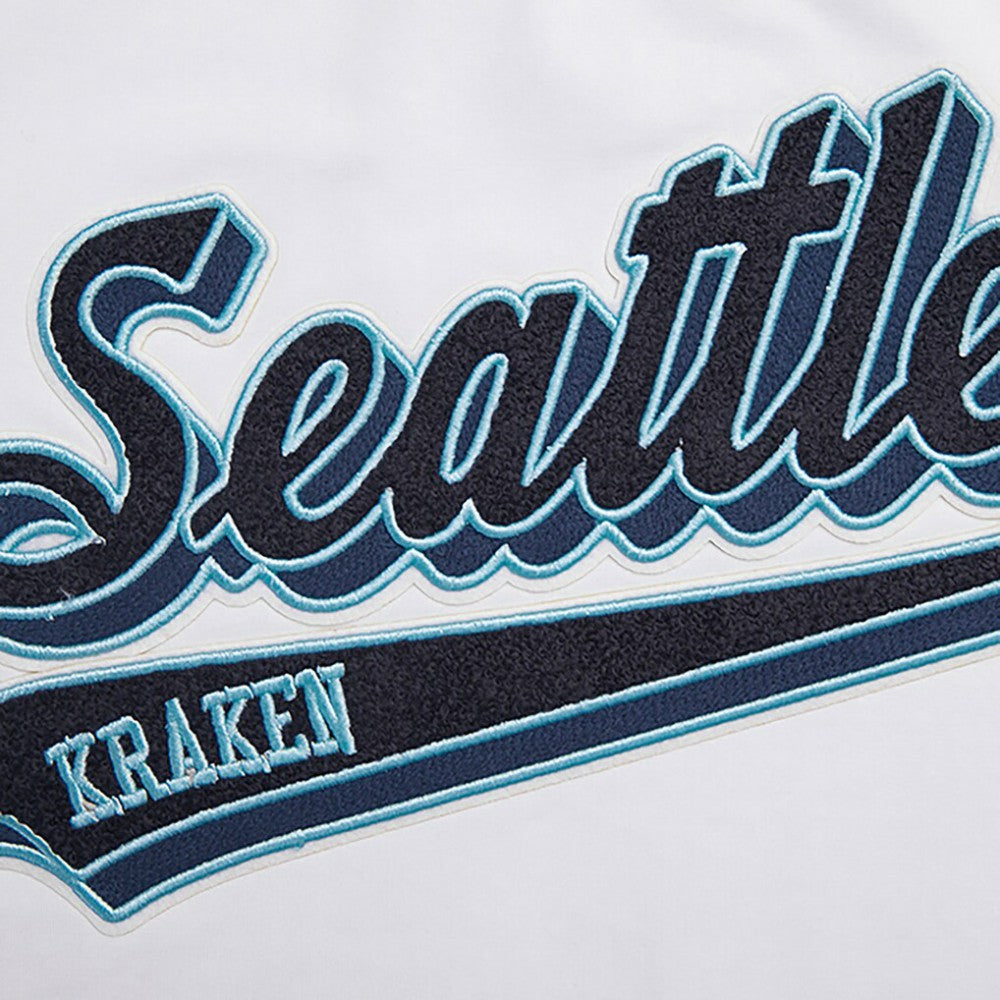 Seattle Kraken Pro Standard Women's Boxy Script Tail Cropped T-Shirt -  NHL T-shirts