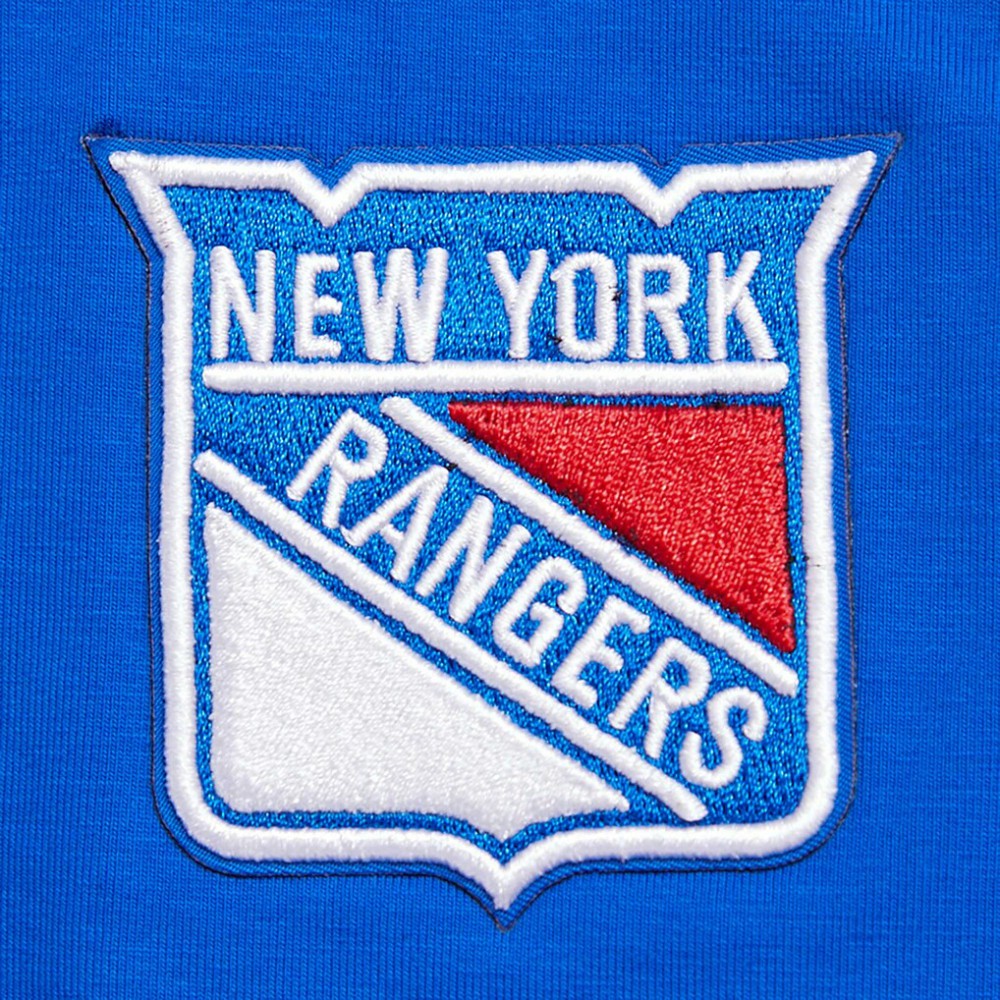 New York Rangers Pro Standard Women's Boxy Script Tail Cropped T-Shirt -  NHL T-shirts