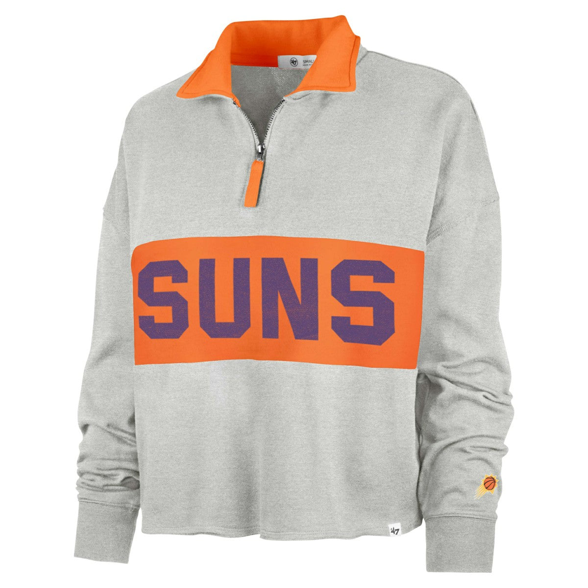 Heather Gray Phoenix Suns '47 Women's Breakthrough Remi Quarter-Zip Jacket | NBA