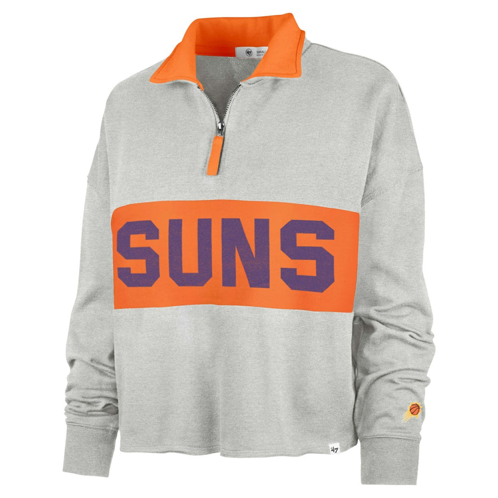 Heather Gray Phoenix Suns '47 Women's Breakthrough Remi Quarter-Zip Jacket | NBA