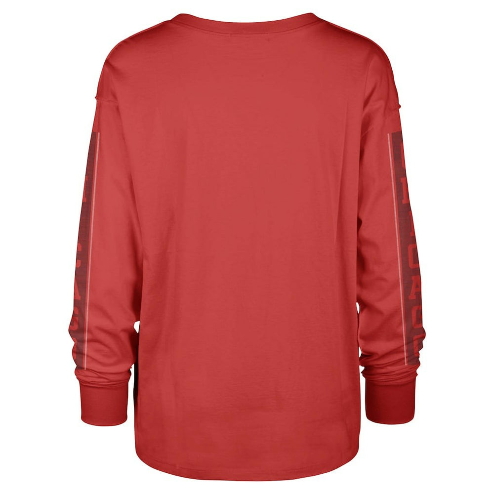 Red Chicago Bulls '47 Women's Tomcat Long Sleeve T-Shirt sale | NBA
