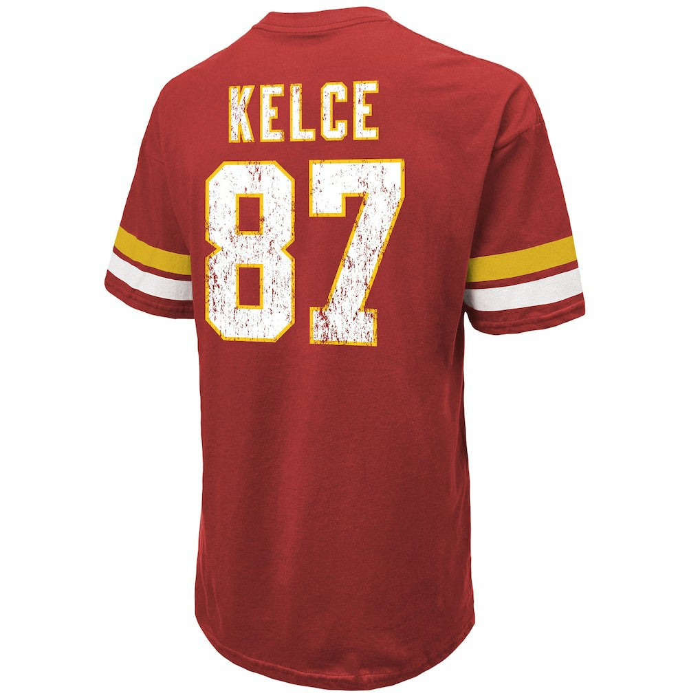 Kansas City Chiefs Travis Kelce  Majestic Threads Name & Number Oversized Fit T-Shirt | NFL On sale