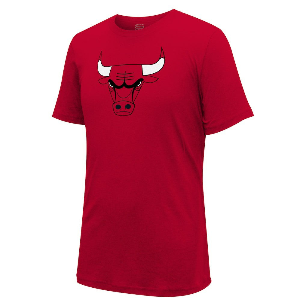 Red Chicago Bulls Stadium Essentials Unisex Primary Logo T-Shirt sale | NBA