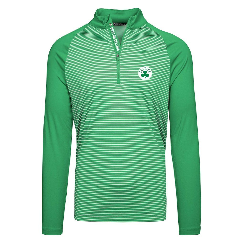Kelly Green Boston Celtics Levelwear Charter Insignia Core Quarter-Zip Pullover Top | NBA